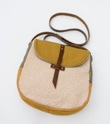 Image of - S O L D- the perfect crossbody (coral + cream dots)