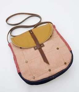 Image of -S O L D- the perfect crossbody (quilted cherry blossom with studs)