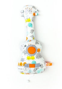 Image of Petit ukulélé boîte à musique * modèle "Petits monstres #1"