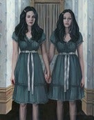 Image of Forever and Ever and Ever FRAMED Original Painting The Shining