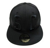 Image of SO FRESH CLOTHING "BIG BLOCK 2.0" NEW ERA FITTED (BLACK/BLACK)