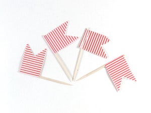 Image of Stripe Pennant Flags