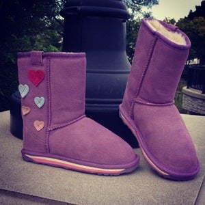 Image of EMU little girl boots..with hearts