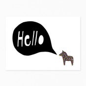 Image of Hello Dala Postcard