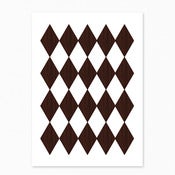 Image of Wooden Harlequin Postcard