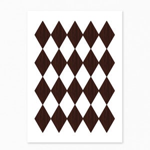 Image of  Wooden Harlequin Postcard