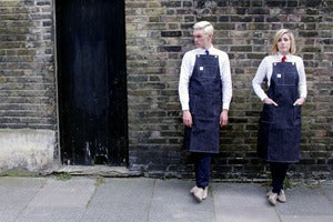 Image of The Mercantile Apron, Selvage denim, inspired by 1950's shopkeepers workwear, Made in Great Britain.