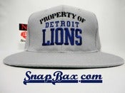 Image of Vintage Deadstock Detroit Lions Property of Detroit Lions New Era Snapback hat cap