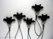 Image of Wee Black Bat Phone Charm