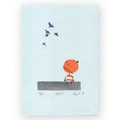 Image of SCREEN PRINT - "Robot with Birds"