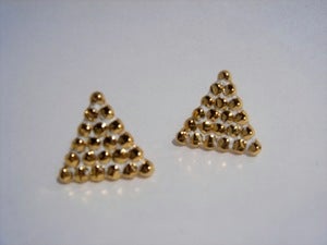Image of Gold Vermeil Pyramids