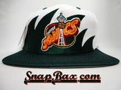 Image of Vintage Deadstock Seattle Supersonics Sharktooth Logo 7 Snapback hat cap