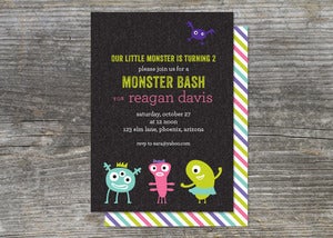 Image of Little Monster Mash Invitation (10)