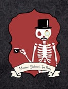 Image of PreOrder "Mr Skeleton's tea party" Postcard