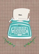 Image of PreOrder "Typewriter" Postcard