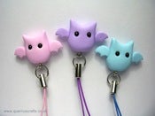 Image of Wee Bat Phone Charm Pastel Colours