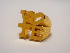 Image of Gold Plated VOTE Ring