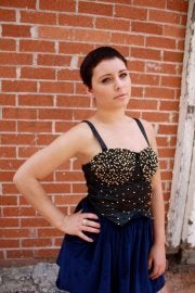 Image of Magical Wonderland Black Silver Gold Pearler Pearl Beading Strap Corset Crop Top Bustier