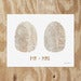 Image of Double Fingerprint {Text} Paper Cutting
