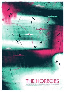 Image of The Horrors silkscreen gigposter
