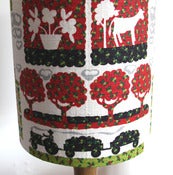 Image of *LAST ONE* Orchard barkcloth table lampshade