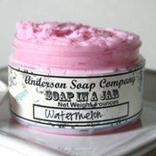 Image of Watermelon (4 oz. jar) Soap In A Jar (Fluffy Whipp) (Vegan)