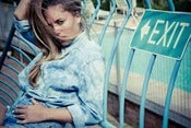 Image of 1980's Unisex Jag Tie Dye Denim Shirt