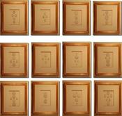 Image of Framed intaglios, set of 12