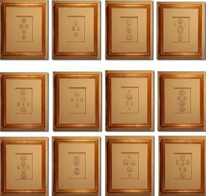Image of Framed intaglios, set of 12