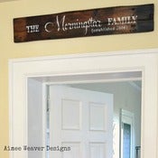 Image of Personalized Family Established Sign (rustic)