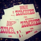 Image of Danger! Zombies Run. Poster