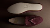 Image of YALE FLAT SHOES BURGUNDY