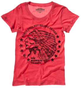 Image of EARTH DOES NOT BELONG TO MAN -ECO RED