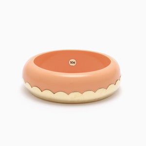 Image of Donut Bangle | Milky Peach + Golden