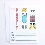 Image of Swim Party Invitations