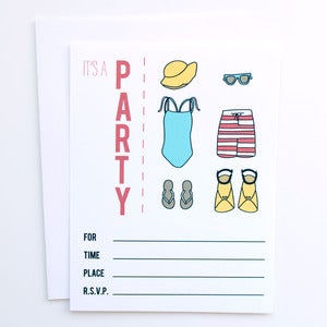Image of Swim Party Invitations