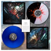 Image of DK020: The Mire/Chronos - 10" Split LP - Half and Half w/ Splatter/105, Blue/195
