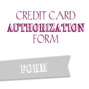 Image of Credit Card Authorization Form