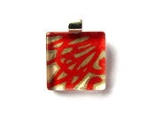 Image of Chrysanthemum - Square Glass Pendant