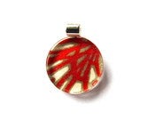 Image of Crysanthemum - Small Round Glass Pendant