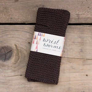 Image of Original Wrist Worms, Merino Wool, Brown