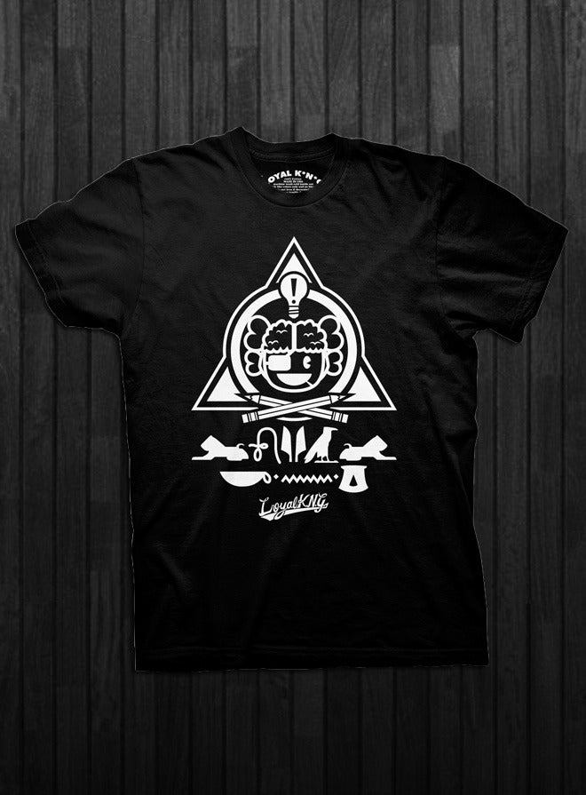 Image of Alpha Omega Atama (Black White-ink/Black Gold-Ink/Red)
