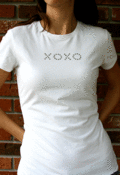Image of Crew/White xoxo - hugs n' kisses