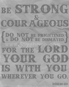 Image of Hope for Sudan- Joshua 1:9 grey