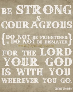 Image of Hope for Sudan- Joshua 1:9 brown