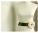 Image of Rustic Wedding Bridal Sash. Moss Green Bridal Sash