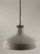 Image of WHITE ENAMEL | vintage floodlight reflector | EXTRA-LARGE