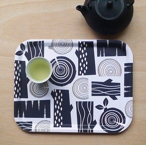 Image of logpile birchwood tray
