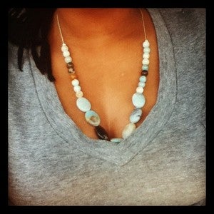 Image of Amazonite & Silver Necklace