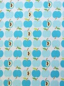 Image of Turquoise Apples organic interlock (by the half metre)